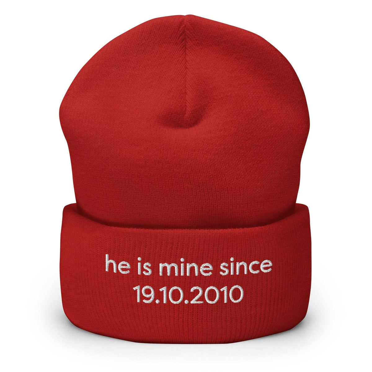 Bonnet | He is mine + date Coeur Tendre