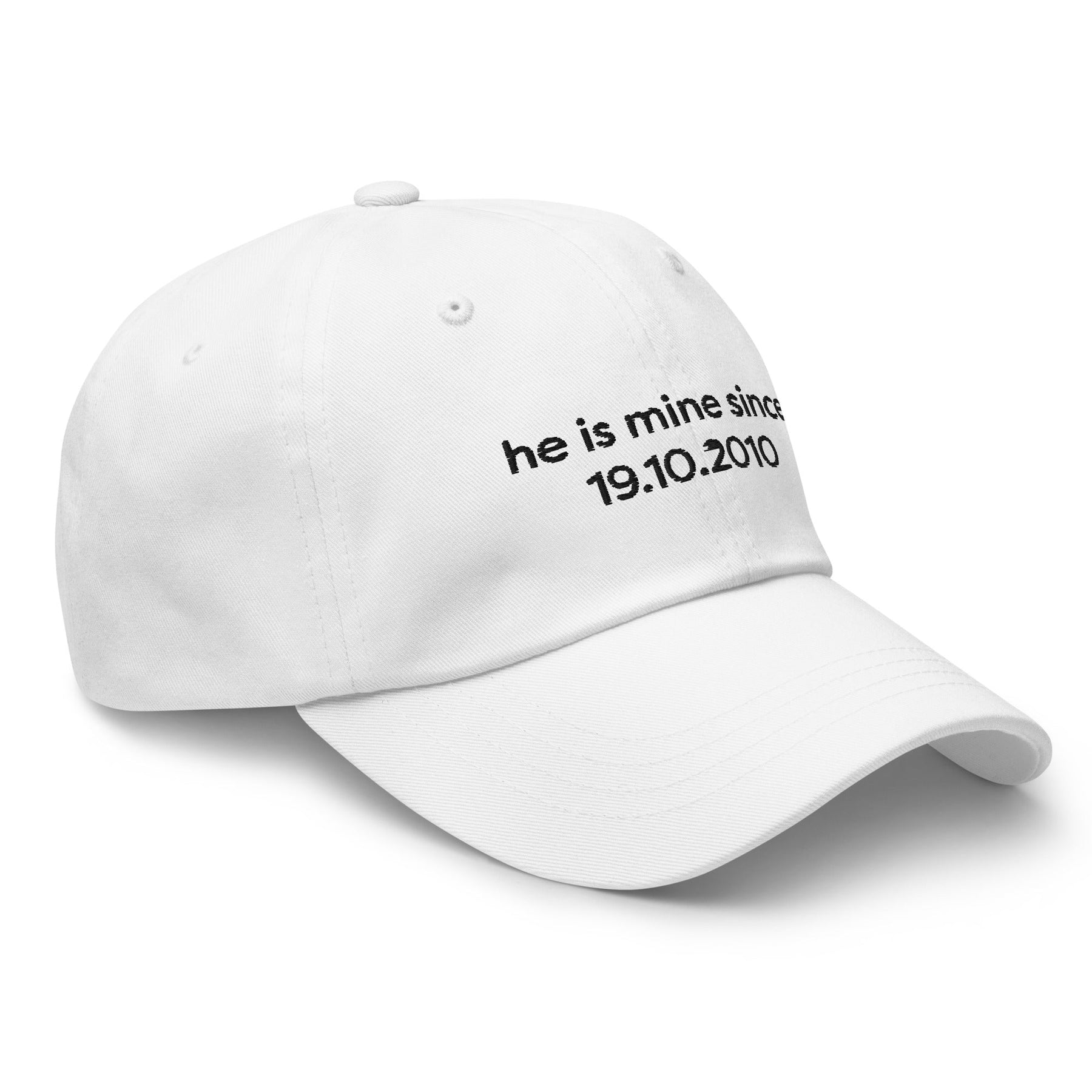 Casquette | He is mine + date Coeur Tendre