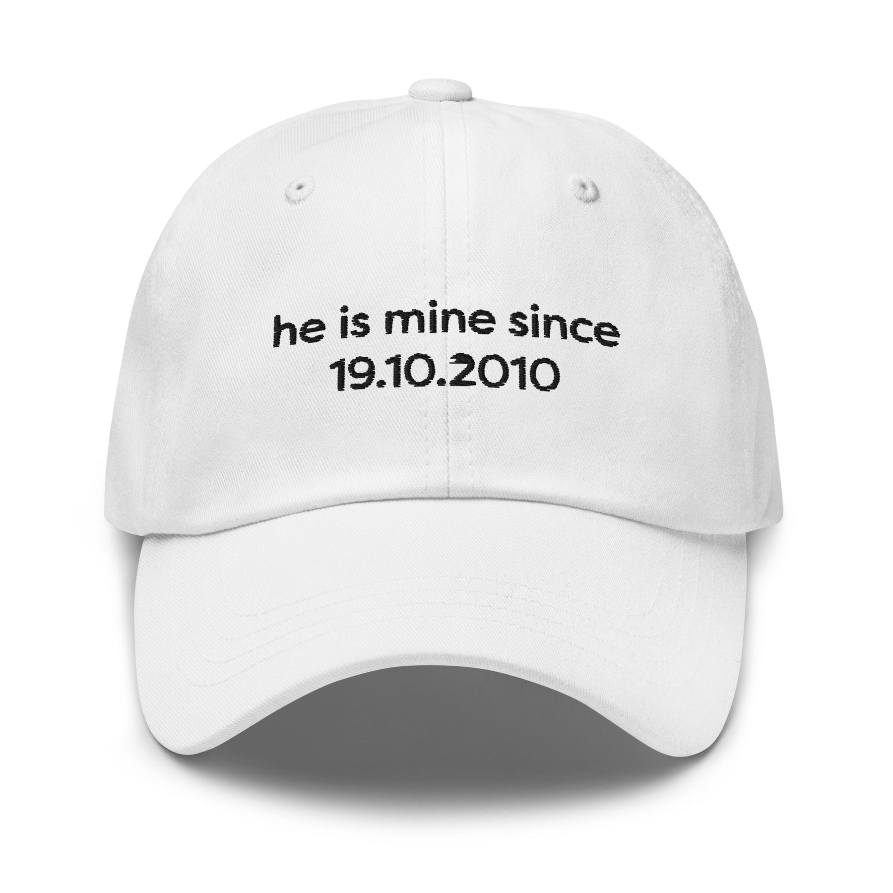 Casquette | He is mine + date Coeur Tendre