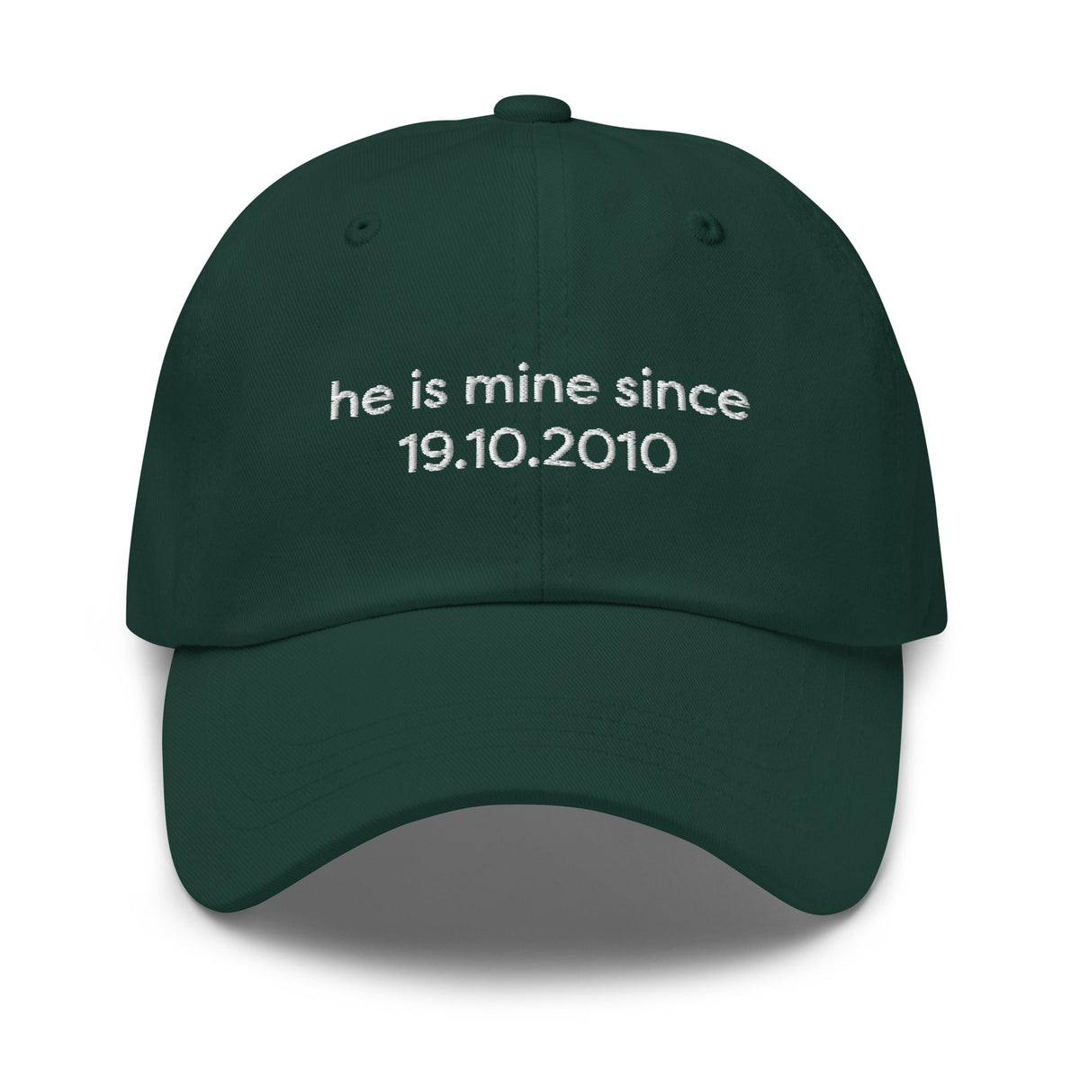 Casquette | He is mine + date Coeur Tendre