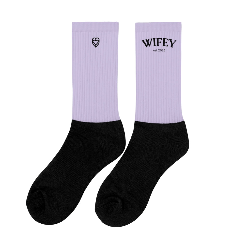 Chaussettes | Wifey + date Coeur Tendre