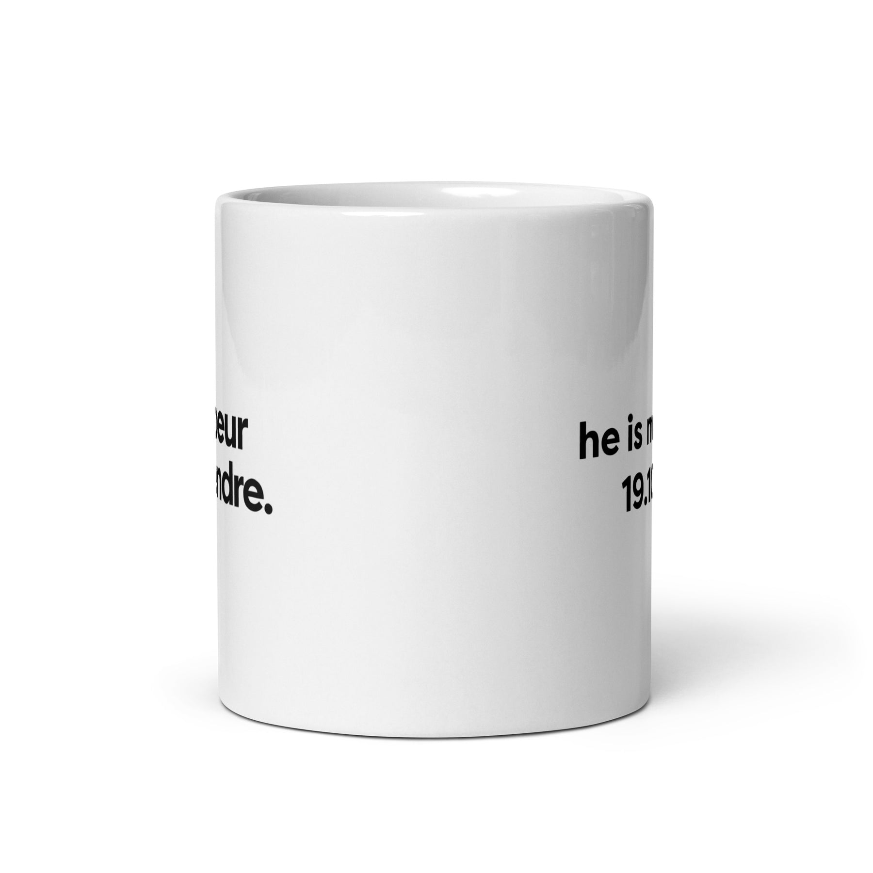 Mug | He is mine + date Coeur Tendre