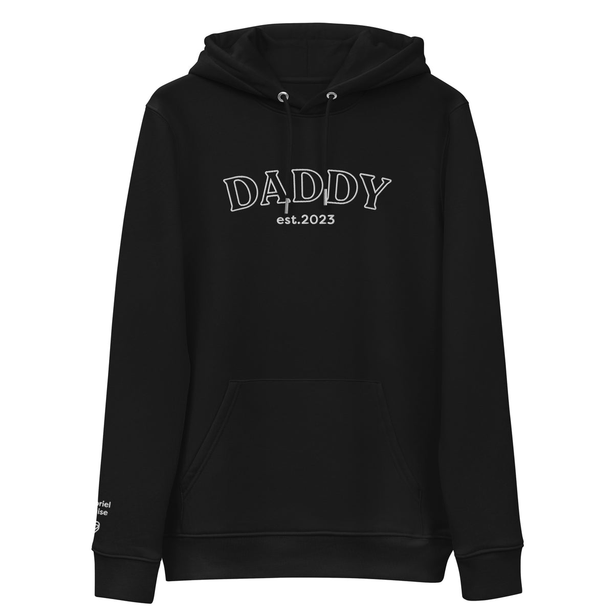 Sweat à Capuche | Daddy est date + Prénom(s) Manche Coeur Tendre