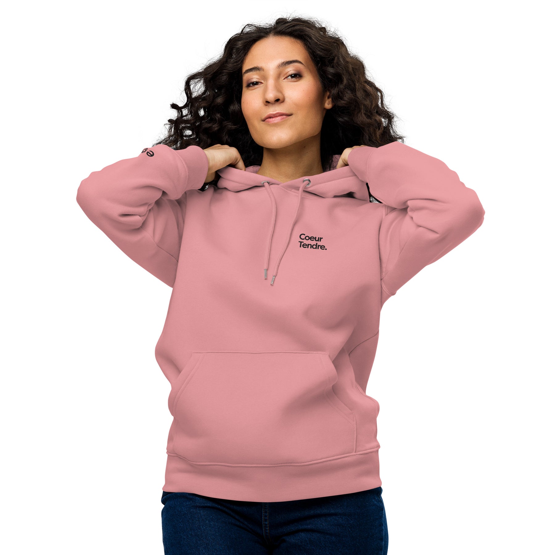 Sweat à Capuche | Initiale coeur | Manche Coeur Tendre