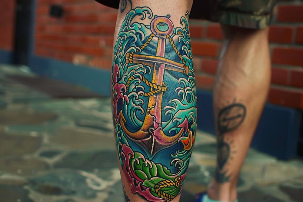Beau tatouage nautique